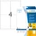 Herma Folienetiketten, 99.1x139mm, wetterfest, transparent, matt, 25 Blatt (100 Etiketten) (8019)