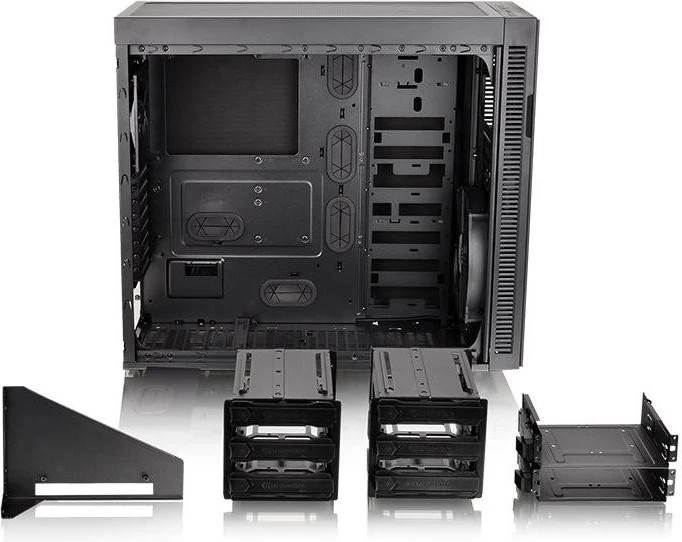 Thermaltake Suppressor F51 Tempered Glass Edition, Glasfenster, schallgedämmt