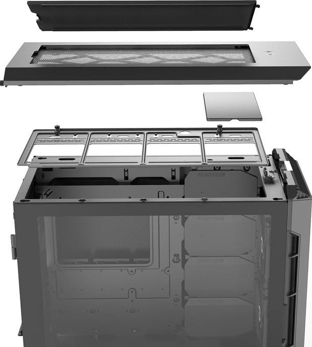 Phanteks Eclipse P600S Satin Black, schwarz, Glasfenster, schallgedämmt
