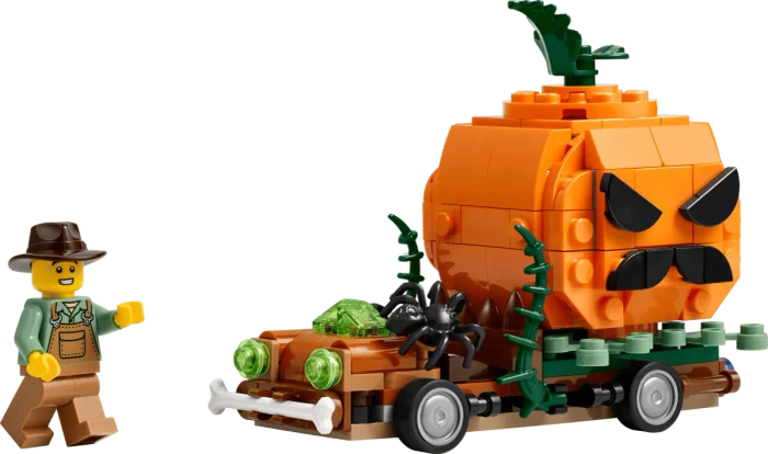 LEGO Halloween - Pickup mit Halloweenkürbis