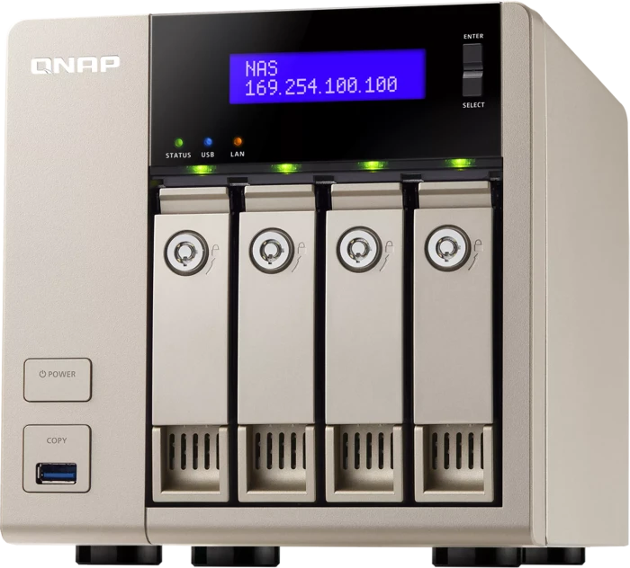 QNAP TVS-463, 4GB RAM, 2x RJ-45 1000Base-T, 5x USB-A 3.0