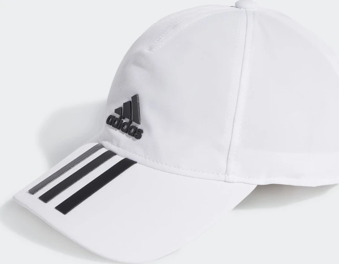adidas Aeroready 3-Streifen Baseball Kappe weiß/schwarz