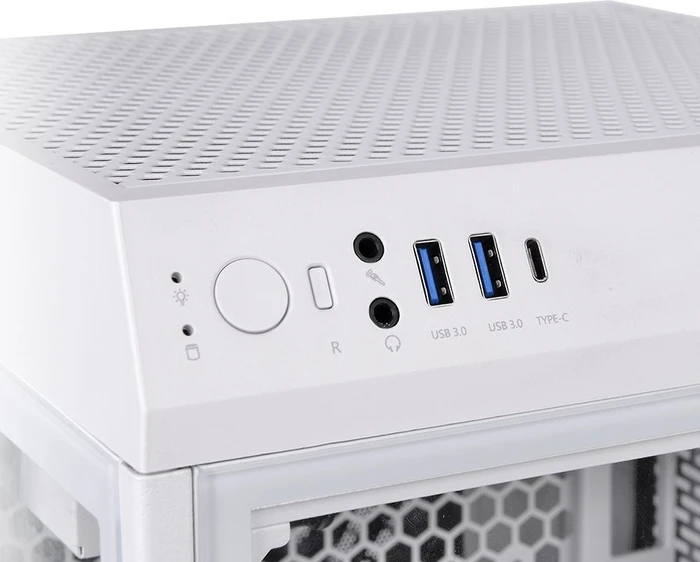 Thermaltake The Tower 100 Snow Edition, weiß, Glasfenster, Mini-ITX