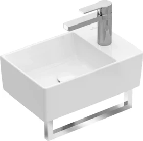 Villeroy & Boch Memento 2.0 Handwaschbecken 40x26x11cm, ohne Überlauf, weiß alpin