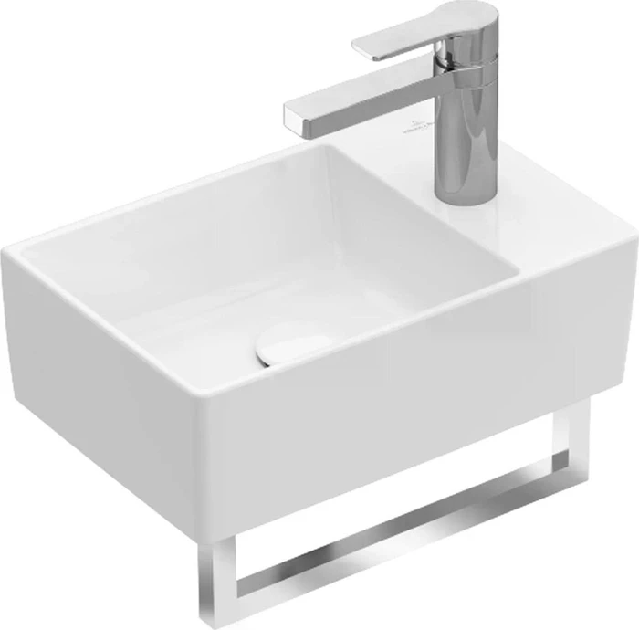 Villeroy & Boch Memento 2.0 Handwaschbecken 40x26x11cm, ohne Überlauf, weiß alpin