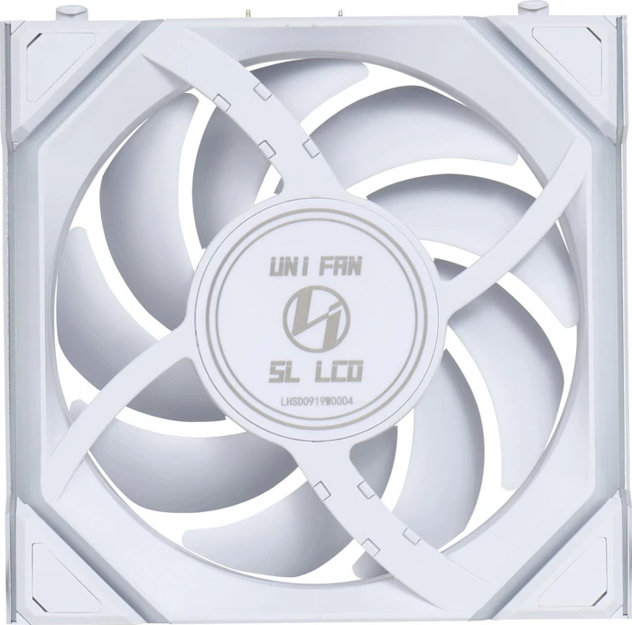 Lian Li Uni Fan SL Wireless LCD 120 ARGB Reverse Blade, weiß, LED-Steuerung, 120mm, 3er-Pack