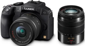 Panasonic Lumix DMC-G6 schwarz mit Objektiv Lumix G Vario 14-42mm 3.5-5.6 ASPH OIS und Lumix G Vario 45-150mm 4.0-5.6 OIS