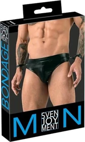 Svenjoyment Men Bondage Leder-Hüftgeschirr XL schwarz