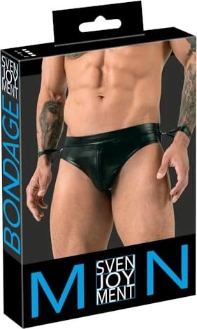 Svenjoyment Men Bondage Leder-Hüftgeschirr XL schwarz