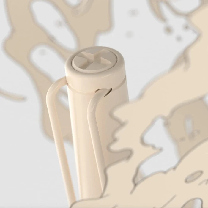 Lamy safari cozy cream, rechte Hand, mittel
