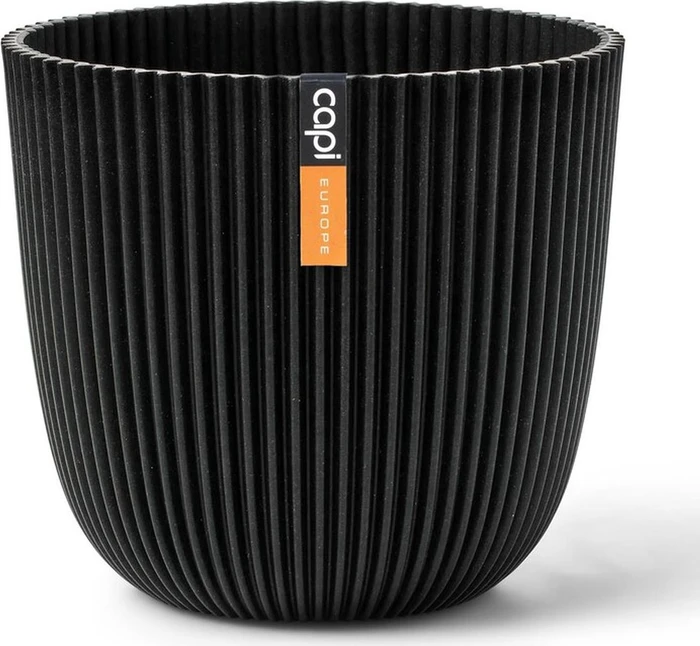 Capi Made with groove Blumentopf 13cm textil schwarz