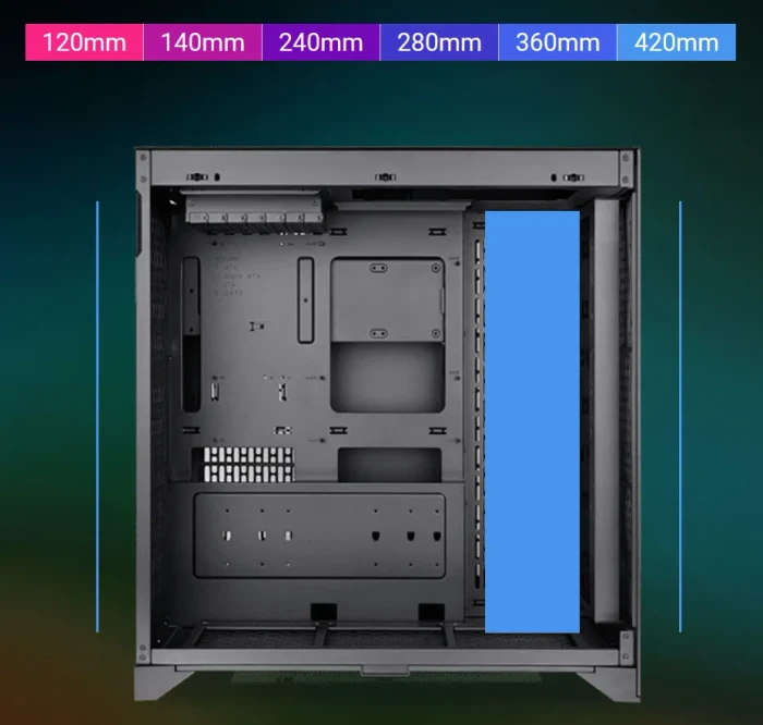 Thermaltake CTE E600 MX Black, schwarz, Glasfenster