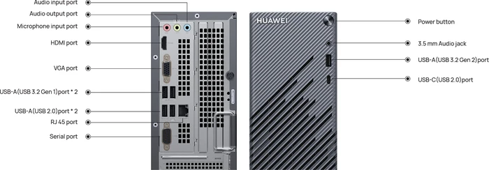 Huawei MateStation S, Space Gray, Ryzen 5 4600G, 8GB RAM, 256GB SSD