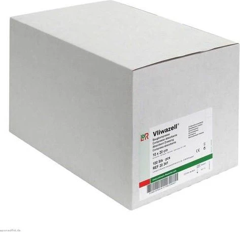Lohmann & Rauscher Vliwazell Saugkompressen unsteril, 10 x 20cm, 100 Stück