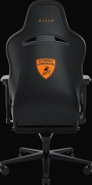 Razer Enki Pro Automobili Lamborghini Edition Gamingstuhl, Alcantara schwarz/orange