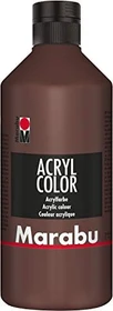 Marabu Acryl Color Acrylfarbe, mittelbraun, 500ml