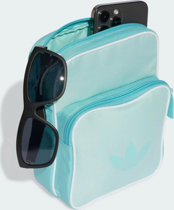 adidas Adicolor Classic Small Item Umhängetasche semi flash aqua