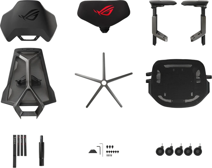 ASUS ROG Destrier Ergo Gamingstuhl, schwarz