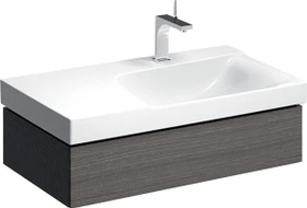 Geberit Xeno² Unterschrank für Waschtisch 88x22x46.2cm, 1 Schublade, Ablagefläche links, sculturagrau