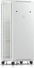 Ubiquiti 42U Rack Cabinet, 19" Rackschrank 42HE, mit Rollen, Glastür, weiß, 1000mm tief