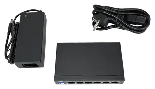 Avizio SU Desktop Switch, 6x RJ-45, 60W PoE+