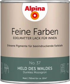 Alpina Farben Feine Farben Lack No. 37 Held des Waldes innen moosgrün edelmatt, 750ml