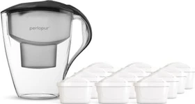 PearlCo Astra Jahrespaket Tischwasserfilter anthrazit