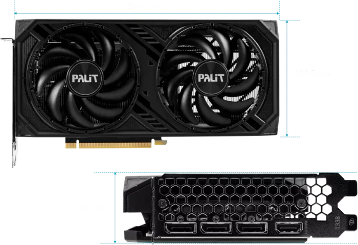 Palit GeForce RTX 4060 Ti Dual OC, 8GB GDDR6, HDMI, 3x DP