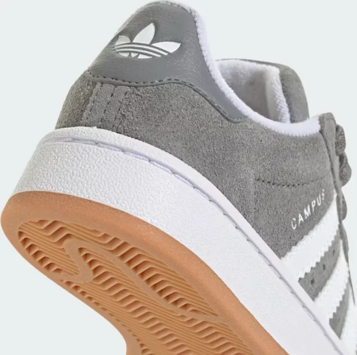 adidas Campus 00s Elastic Lace grey three/cloud white/gum (Junior)