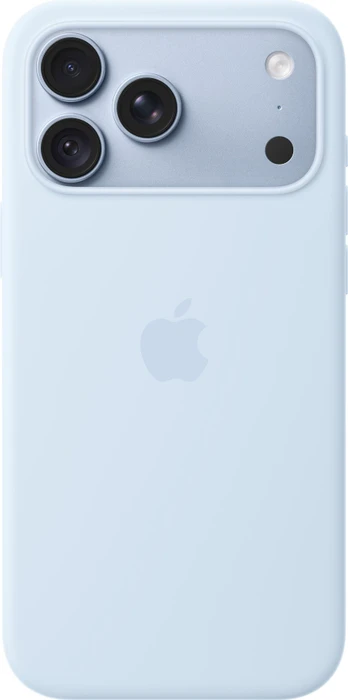 Apple Silikon Case mit MagSafe für iPhone 18 Pro Max klarblau