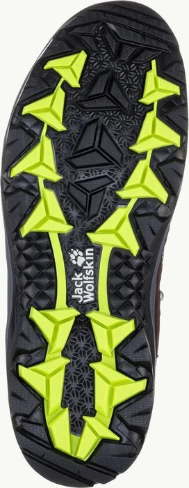 Jack Wolfskin Vojo 3 Texapore Mid dark brown/lime (Herren)