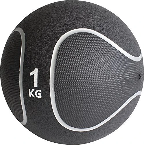 Gorilla Sports 1kg Medizinball schwarz