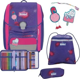 Scout Genius DIN Summer Schultaschen-Set, 4-tlg.