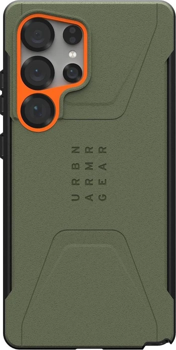 UAG Civilian Case für Samsung Galaxy S25 Ultra olive/orange
