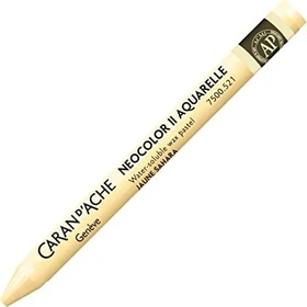 Caran d'Ache Neocolor II Aquarelle Wachskreide, saharagelb, 10er-Pack