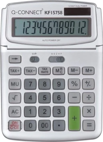 Q-Connect KF15758 Tischrechner, grau