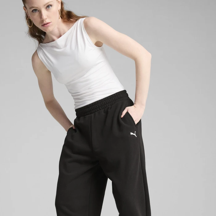 Puma Wardrobe ESS Relaxed Trainingshose lang puma black (Damen)
