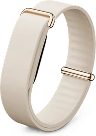 Google Elevated Modern Band für Fitbit Air porcelain/polished champagne gold