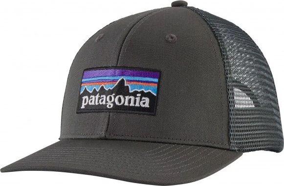 Patagonia P-6 Logo Trucker Kappe forge grey