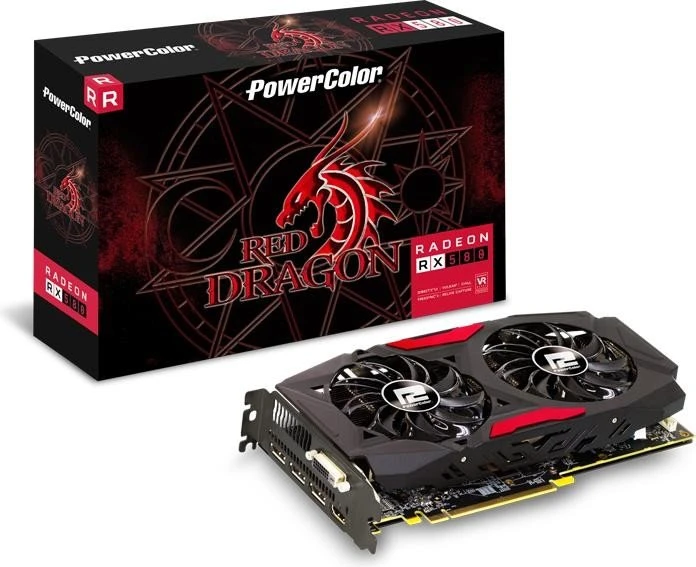 PowerColor Red Dragon Radeon RX 580, 4GB GDDR5, DVI, HDMI, 3x DP