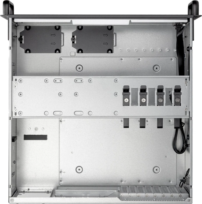 SilverStone RM4A, Rackmount Storage, grau/schwarz, 4HE, ATX