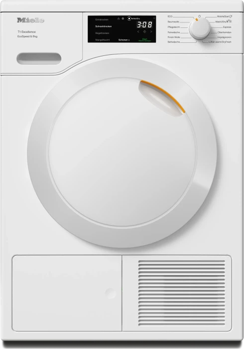 Miele T1 Excellence TEB645WP EcoSpeed & 8kg Wärmepumpentrockner lotosweiß