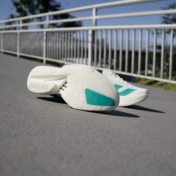 adidas Adizero Adios Pro 4 cloud white/pure teal/carbon (Damen)