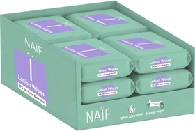 Naïf Plastikfreie Feuchttücher, 432 Stück (8x 54 Stück)
