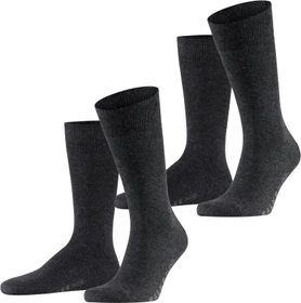 Falke Swing Socken anthra.mel, 2 Paare (Herren)