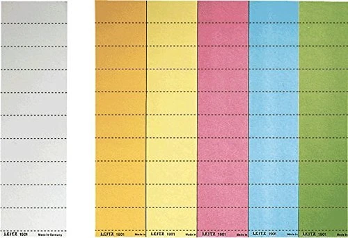 Leitz Rückenschilder für Hängeregistraturen, gelb, 100 Stück