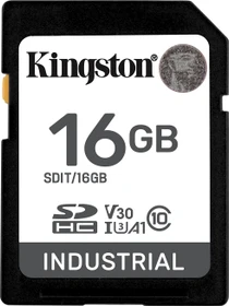 Kingston INDUSTRIAL R100/W80 16GB, UHS-I U3, A1, Class 10