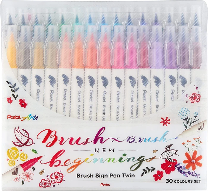 Pentel Brush Sign Pen Twin SESW30C