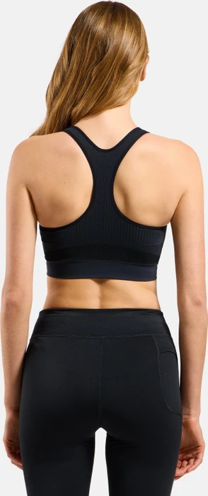 Odlo Seamless High mit Reißverschluss Sport-BH schwarz (Damen)
