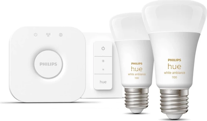 Philips Hue White Ambiance 1100 E27 8W Starter-Kit